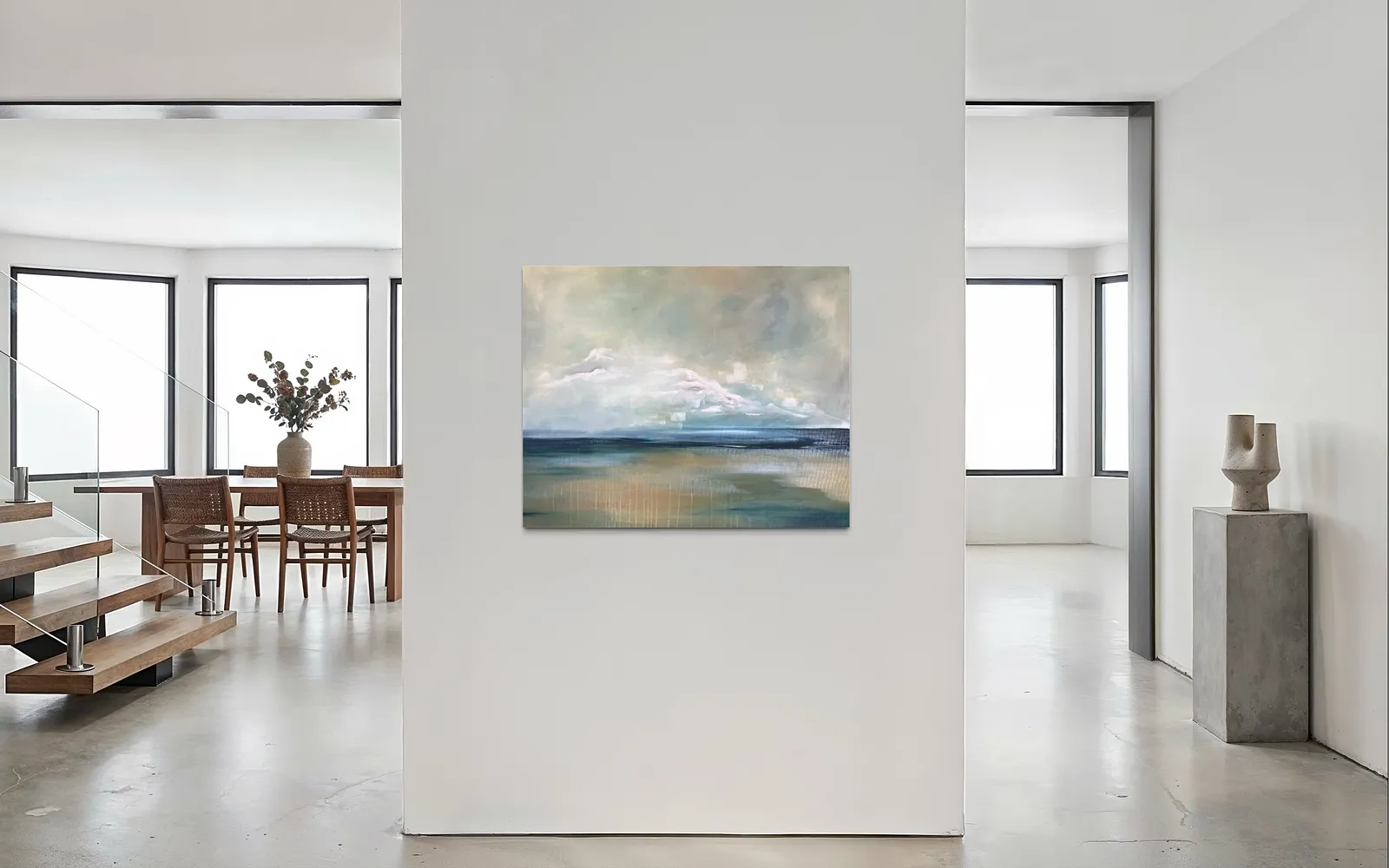 Image of Where it is quiet No.6 by Aliona Koroliova, size: 80x100, made of canvas/acrylic/oil, ARTWORKS  medium, from Kyiv, part of the Where it is quiet  series, priced at €900 (≈ 46,863 грн) Photo 3 of 6.