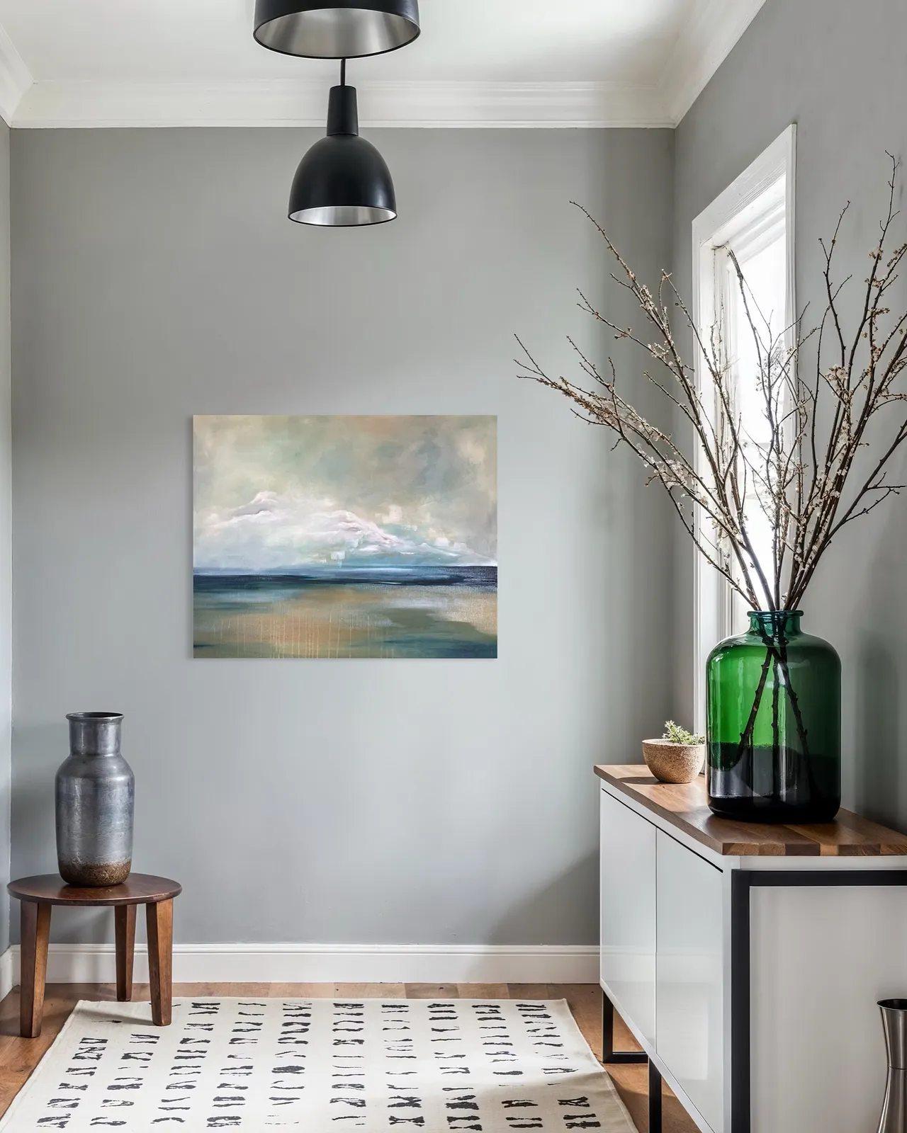 Image of Where it is quiet No.6 by Aliona Koroliova, size: 80x100, made of canvas/acrylic/oil, ARTWORKS  medium, from Kyiv, part of the Where it is quiet  series, priced at €900 (≈ 46,863 грн) Photo 4 of 6.