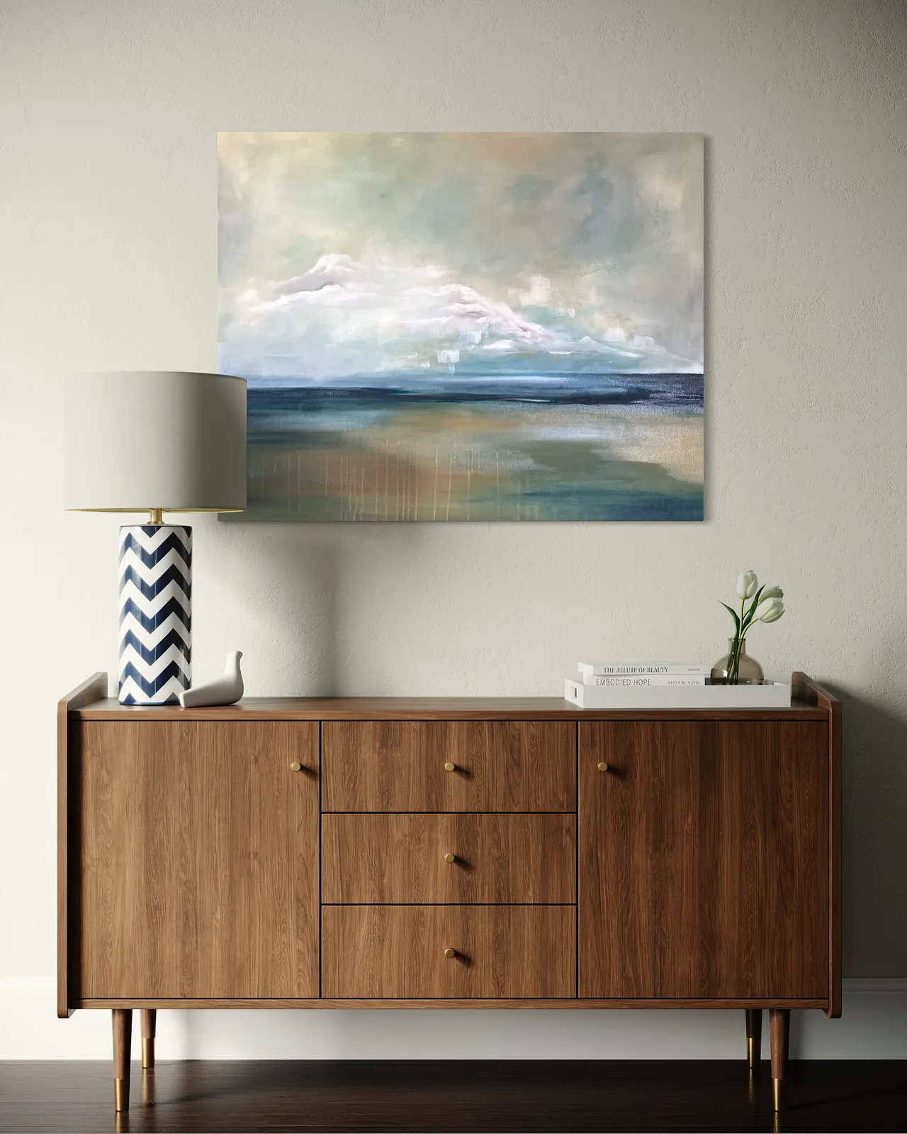 Image of Where it is quiet No.6 by Aliona Koroliova, size: 80x100, made of canvas/acrylic/oil, ARTWORKS  medium, from Kyiv, part of the Where it is quiet  series, priced at €900 (≈ 46,863 грн) Photo 6 of 6.