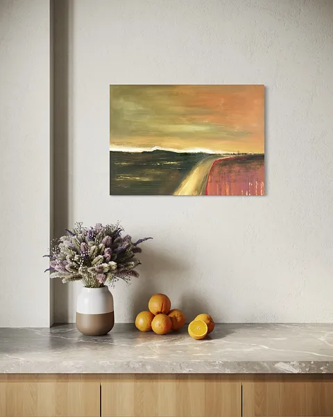 Image of Where it is quiet No. 3 by Aliona Koroliova, size: 50x70, made of mixed media on canvas , ARTWORKS  medium, from Kyiv, part of the Where it is quiet  series, priced at €400 Photo 4 of 5.