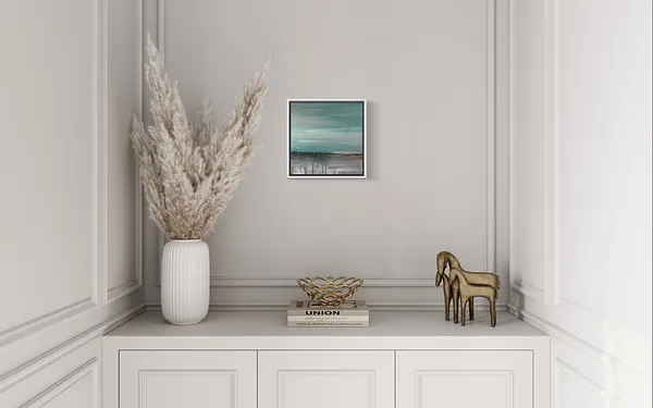 Image of Fragment 3 by Aliona Koroliova, size: 25x25, made of canvas/acrylic , ARTWORKS  medium, from Kyiv, part of the Where it is quiet  series, priced at €250 Photo 2 of 4.