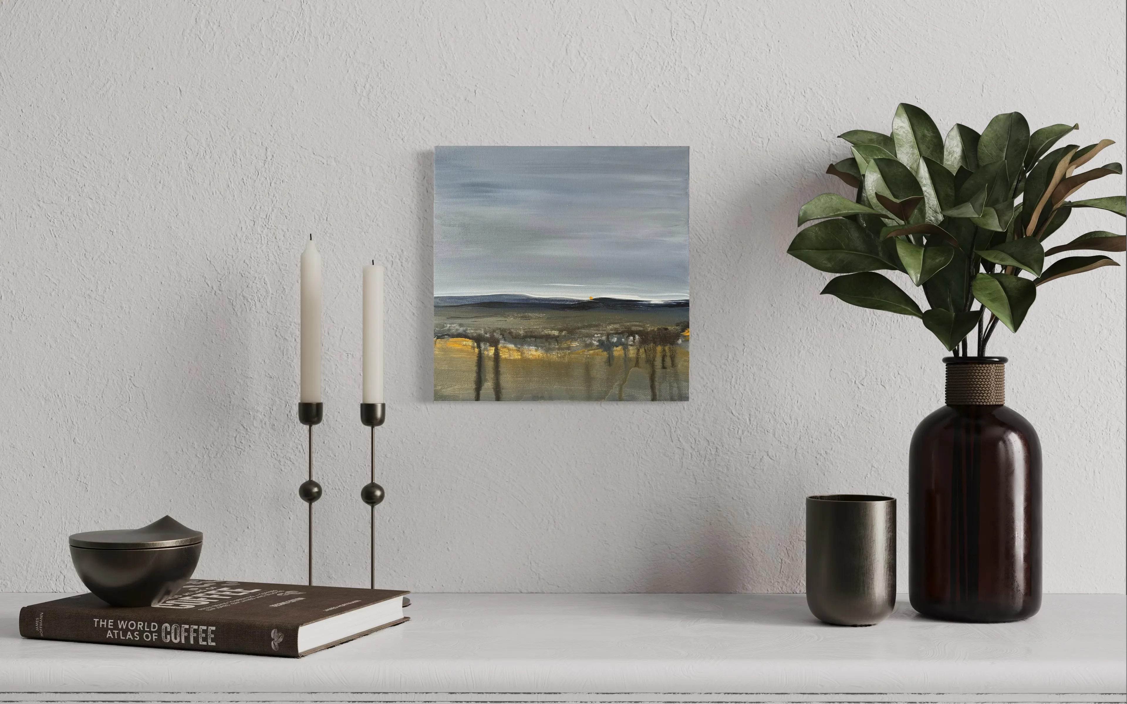 Image of Fragment 2 by Aliona Koroliova, size: 25x25, made of canvas/acrylic , Painting medium, from Kyiv, part of the Where it is quiet  series, priced at €250 (≈ 12,883 грн) Photo 2 of 5.