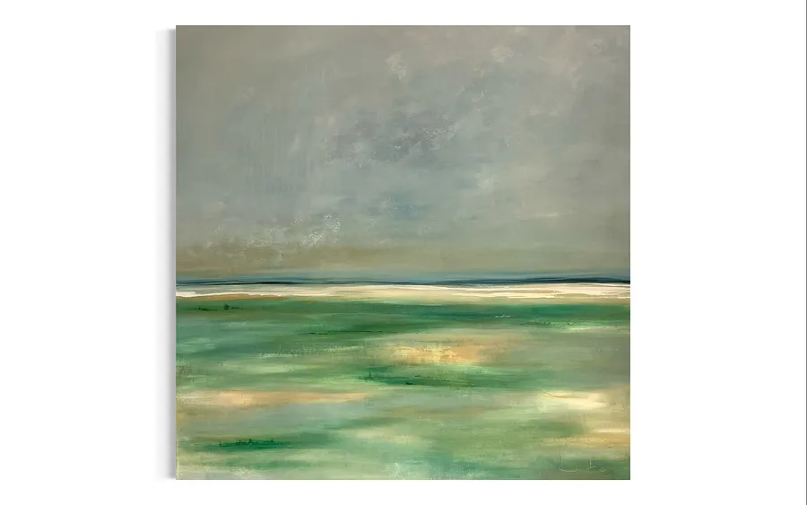 Image of Where it is quiet No.5 by Aliona Koroliova, size: 90x90, made of canvas/acrylic/oil, ARTWORKS  medium, from Kyiv, part of the Where it is quiet  series, priced at €900 (≈ 46,863 грн)