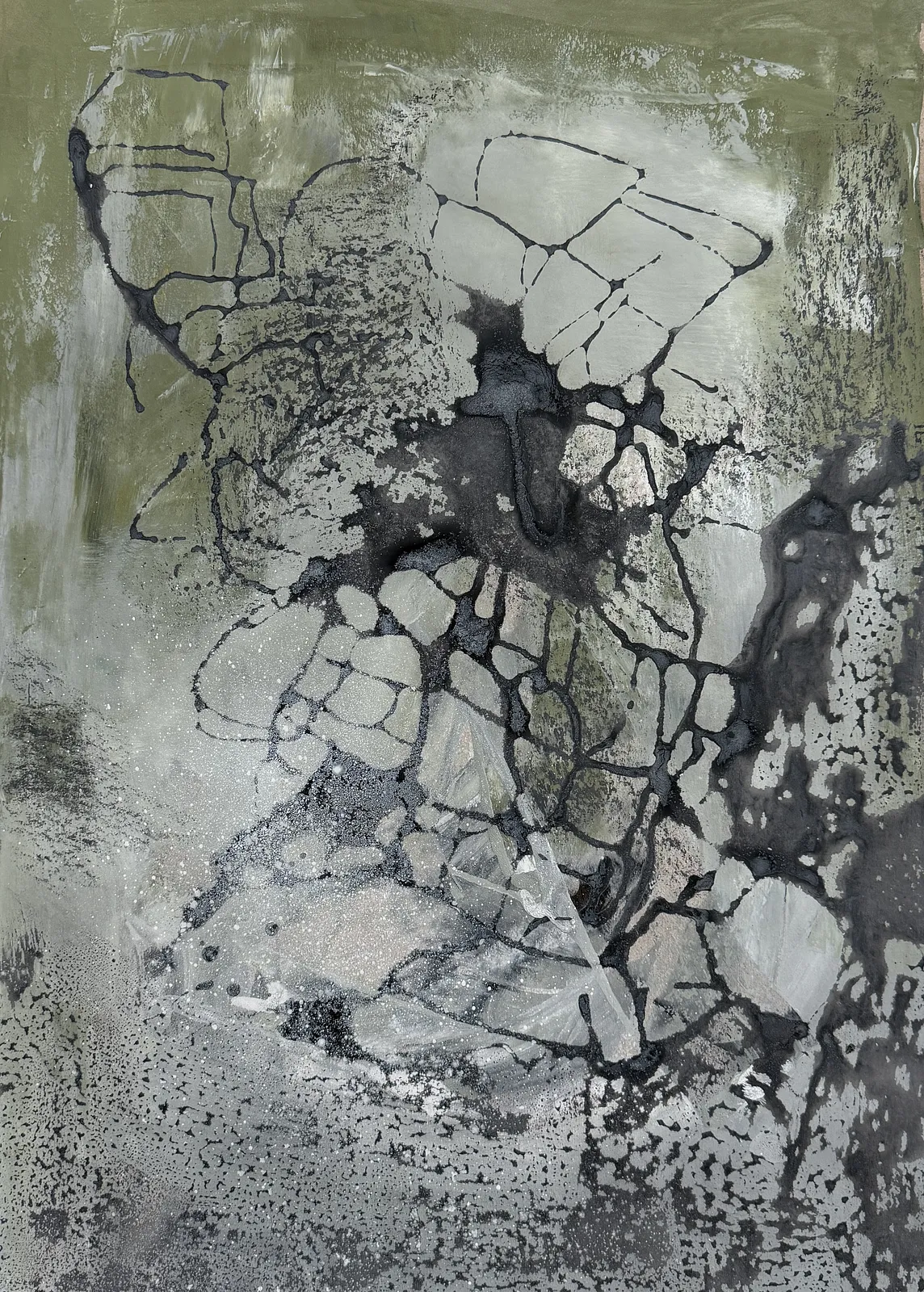 Image of Untitled #13 by Aliona Koroliova, size: 70x50, made of mixed media on paper, Painting medium, from Kyiv, part of the Inside and outside  series, priced at €500 (≈ 26,000 грн) Photo 4 of 4.